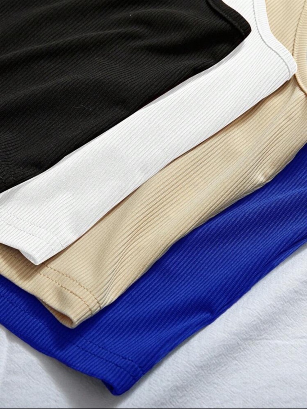 4 Pk Ribbed Tank Top - Picture 5 of 9